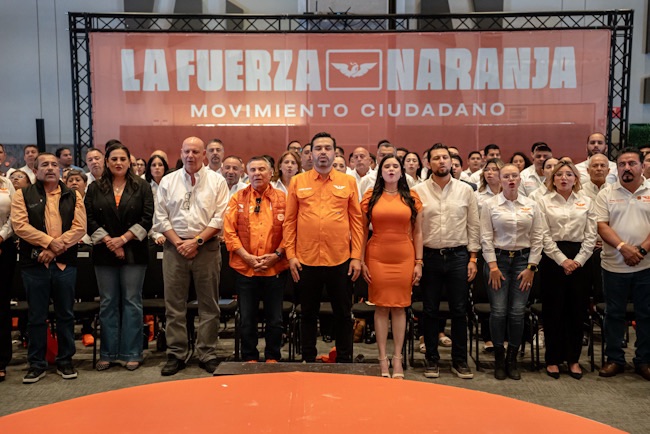Álvarez Máynez formaliza liderazgos de MC en BC